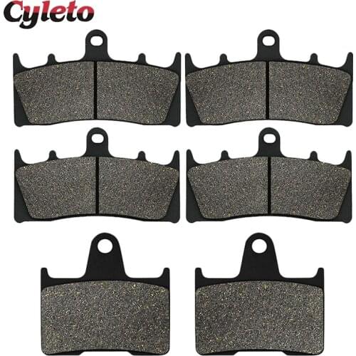Cyleto Motorcycle Front and Rear Brake Pads for Suzuki GSXR 1000 GSXR1000 K1 / K2 2001 2002 GSX 1400 GSX1400 2001- 2007