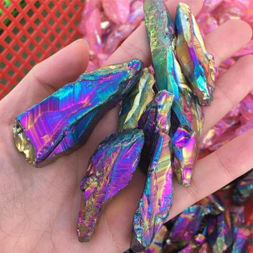 Aura Quartz crystals specimen natural stones and minerals gemstones healing reiki garden home decor modern