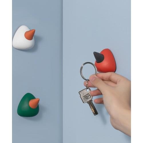 Cute Seamless Self Adhesive Sticky Plastic Bathroom Shower Hooks Rack Modern For Wall Keys Hanging Hanger Organizer Home Decor