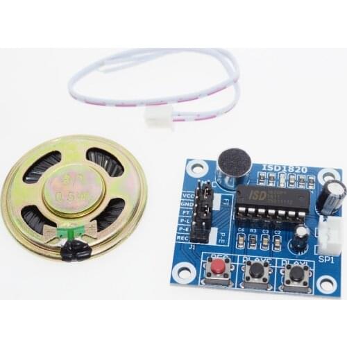 ISD1820 recording module voice module the voice board telediphone module board with Microphones + Loudspeaker for arduino