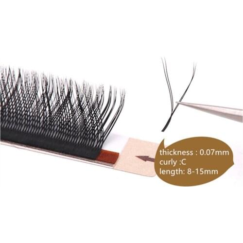 Faux mink YY shape volume eyelash extensions false eyelashes weave eyelash soft natural Easily grafting faux cils 3d