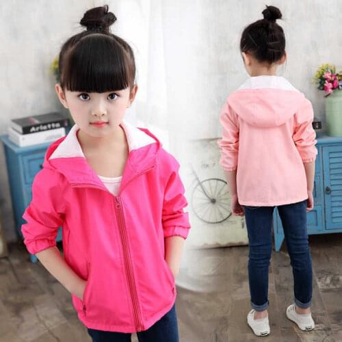 2018 new spring autumn Girls Kids Boys Hooded clothing jacket coat comfortable cute baby Clothes Children Clothing