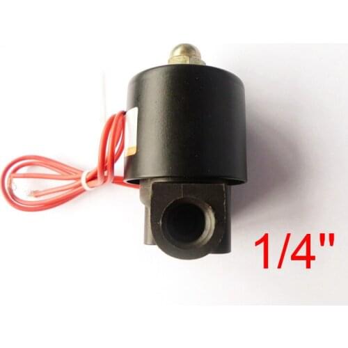 New 1/4'' Inch Electric Engineering plastic Solenoid Air Gas Water Valve Normally Closed 220V 24v 12v
