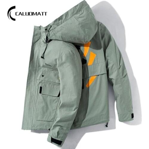 Spring Autumn Clothing Coat Men Fashion Thin Streetwear Jacket 2021 Men Casual Hooded Loose Baseball Bomber Jacket Plus Size 4XL