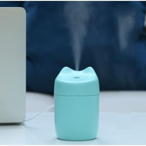 Portable Ultrasonic Humidifier 220ML cute Cat USB Aroma Air Diffuser Humidificador Difusor Xmas gift for bedroom office car
