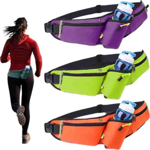 New Running Marathon Waist Bag Sports Climbing Hiking Racing Gym Fitness Lightweight Hydration Belt Water Bottle Hip Waist Pack