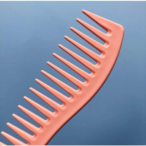 Pink Curly Hair Comb Hair Brushes Professional Fluffy Hairs Styling Tools Hairdressing Coarse Tooth Care Combs Brush