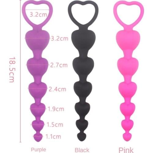 Sex Toys Silicone Anal Plugs Bsdm Men and Women Masturbation Pull Beads Stretching Anal Rear Court Toys for Adults 18 Sex Shop