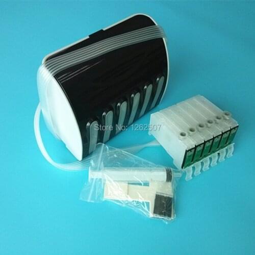 T0791 D shape Ciss system For Epson T0791-T0796 Continuous Ink Supply System For Epson Stylus Photo 1400 ciss tank with cover