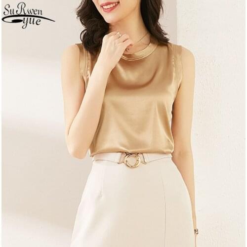 SURWENYUE Women's Silk T-Shirts