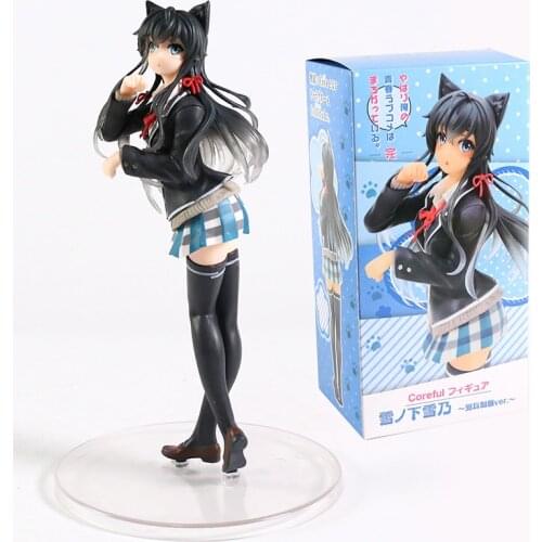 Taito Coreful 19cm My Youth Romantic Comedy Yukinoshita Yukino Cat Ear PVC Figure
