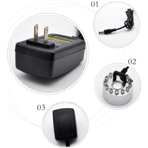 Ultrasonic Mist Maker Generator Fogger Nebulizer Water Fountain LED Air Atomizer 517C