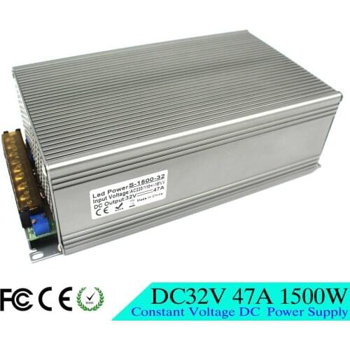Universal DC32V 47A 1500W Power Supply Switch Transformer 110V 220V AC to DC 32V USP for Light CNC CCTV Motor Stepper Machinery