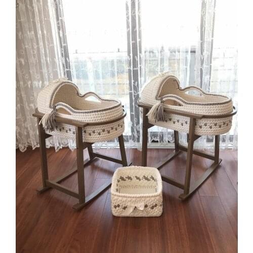 Knit poufs, rugs, chunky blankets, newborn baby baskets