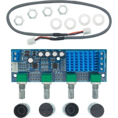 XH-M577 TPA3116D2 Audio High Power Tone Op Amps DC 12-24V Dual-channel Stereo 2 X 80W Digital Amplifier Board B4-003