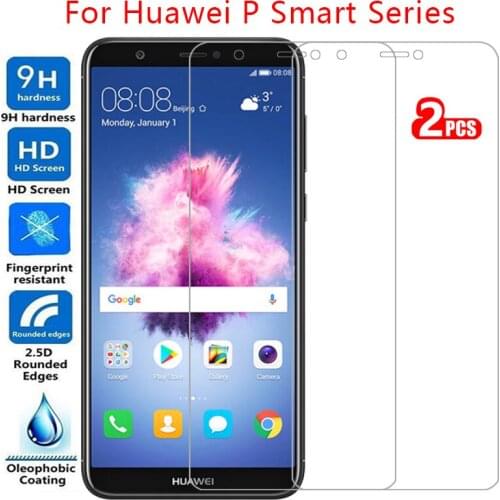 Protective tempered glass for huawei p smart plus 2018 2019 screen protector on psmart smar smat samrt safety film huawey huwei