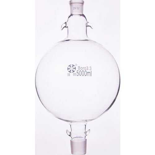 Liquid ball 5000ml 29/32+45/40,Solvent chromatographic analysis column reservoir bottle,Chromatography solvent storage bottle