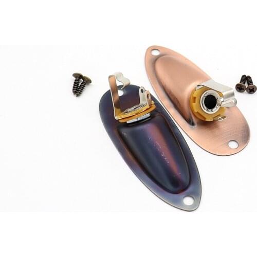 1 pcs Guitar Boat Style Jack Socket Electric Guitar Pickup Output Jack Plug Socket for ST SQ Electric Guitar