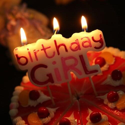 1pc Alphabet Letter Boy Girl Happy Birthday Environmental Candle Children Kids Baby Shower Birthday Party Cake Decoration