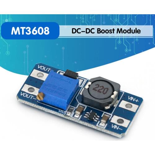 10Pcs MT3608 DC-DC Step Up Converter Booster Power Supply Module Booster Power Module MAX Output 28V 2A For Arduino