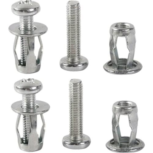 20 Pcs Jack Nuts Car Metal Screw Petal Nuts with Screw for Hollow Wall Iron Skin