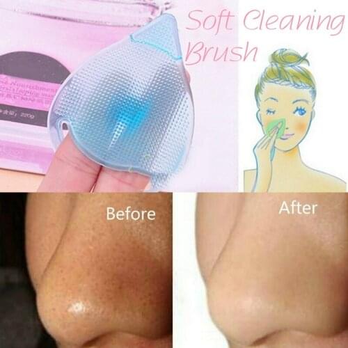 200set Facial Cleaning Pad Blackhead Remover Tool Makeup Silicone Pore Cleaning Brush Makeup Pad
