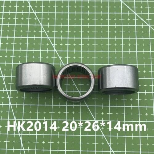 2021 Direct Selling Real Free Shipping 10pcs /lot Hk2014 20*26*14mm Drawn Cup Type Needle Roller Bearing 22x26x14mm