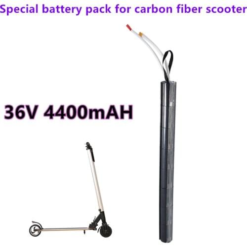 36V 4400mAH 18650 Lithium Battery Pack Carbon Fiber Scooter Special-purpose Battery Pack ,Carbon Fiber Vertical Tubular Battery