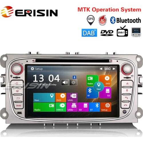 Erisin ES7189F Car DVD CD Player 7" Win8 UI Stereo GPS DAB+ System for Ford Focus Galaxy C-Max S-Max