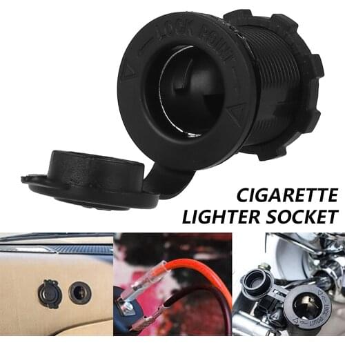 DC 12V /24V Fast Charger Cigarette Lighter Plug Box with 60cm Cable for Marine RV Boat Motorcycle Truck Car Accessories Interior