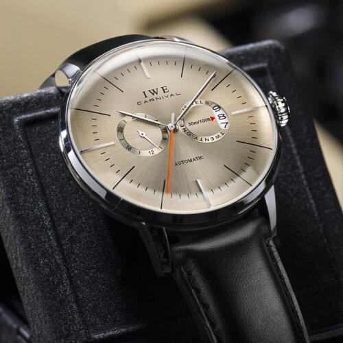 Top brand luxury Carnival military men watch automatic mechanical MIYOTA watches men reloj hombre 3D convex surface montre homme