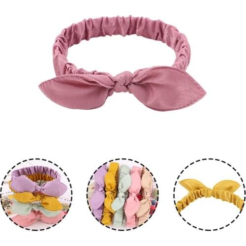 Korea Cute Rabbit Ear Kids Headband For Women Girls Fashion Solid Color Hair Band Hair Clasp Nice-looking Baby Headband Headwear