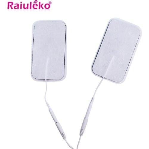 50pcs Electric Digital Machine Massager Acupuncture Adhesive Replacement Tens Electrode Pads Square 5*9 cm Muscle Stimulator