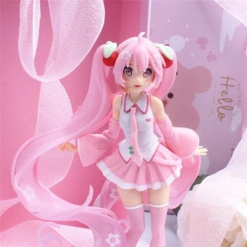 Japan Anime cute Pink Sakura ghost PVC Action Figures Girls Model Toys Collecting gifts for girls