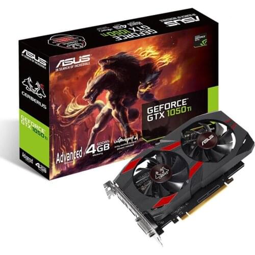 ASUS NVIDIA CERBERUS GTX1050TI A4G GDDR5 128 bit 7008 MHz Gaming Graphics Card