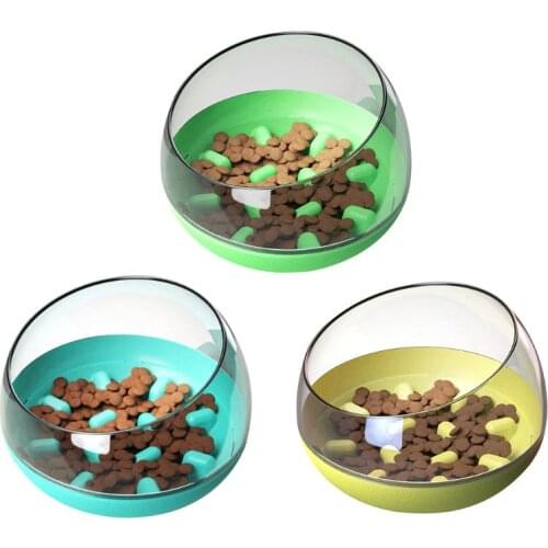 Round Bottom Tumbler Non Slip Fun Maze Interactive Dog Bowl Slow Feeder,Eco-Friendly Durable,Suitable for Wet Or Dry Food,for