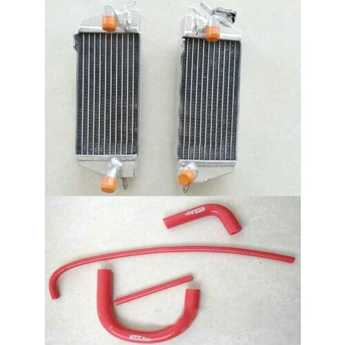 Aluminum Radiator + Silicone Hose For Husqvarna WRK125 Cagiva WMX125 WRK WMX 125 1985-1988 1986 1987 KIT Vintage Ahrma vmx