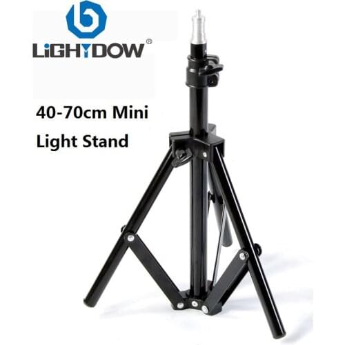 Lightdow 40CM/70cm Mini Light Stand with 1/4'' Screw for Photo Studio Lighting LED Video Light Speedlite