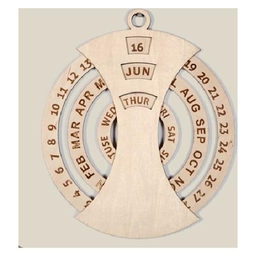 Rotary Calendar Large Wall Clock Wood 3d Living Room Retro Creative Wooden Shabby Chic Wall Watches Home Decor Horloge Murale