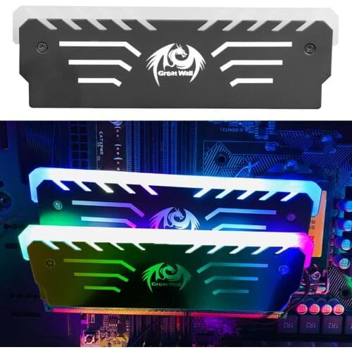 Desktop Memory Cooling 256 RGB Automatic Light Radiator CPU Cooler Aluminum Heatsink for Computer RAM DDR3 DDR4