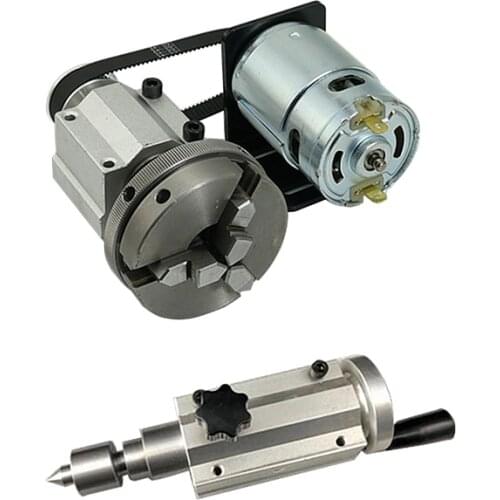 775 DC motor Chuck 65mm Tailstock for DIY CNC Router Engraver Milling Machine
