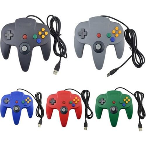 N64 USB N64 ABS Gamepad Controller Joystick PC Computer Game Handle Electronic Gaming Supplies Entry/Fever Level N-U1 Notebook
