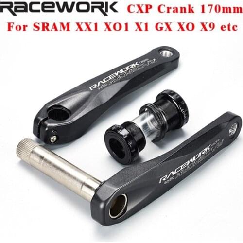 Racework GXP MTB Bike Crankset 170MM Aluminum Alloy With Bottom Bicycle Crankset Bicycle Accessories For SRAM XX1 XO1 X1 GX XO