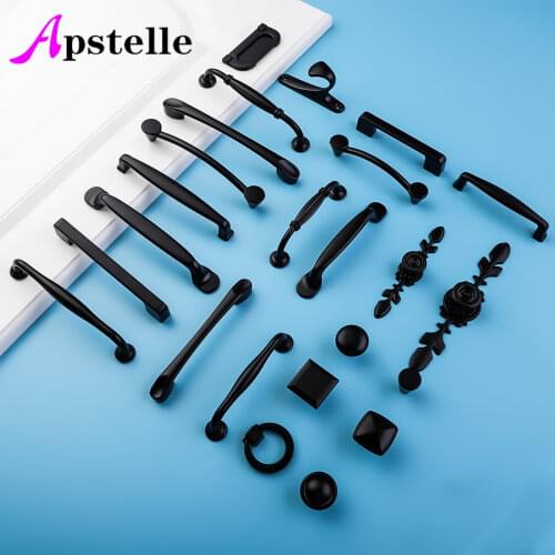 Black Handles for Furniture Cabinet Knobs and Handles Kitchen Handles Drawer Knobs Cabinet Pulls Cupboard Handles Knobs