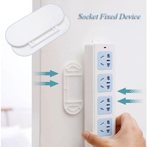Self Adhesive Power Strip Fixator Wall Mounted Holder Socket Fixer Cable Wire Organizer Patch Board Storage Especially Designed