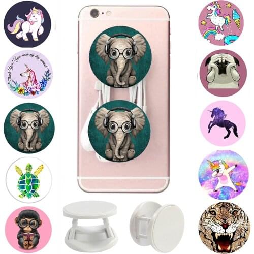 Elephant Popped Phone Holder Marble Swappable Grip Finger Ring for Phones Попсокеты Stretch Popular Pocket Socket Stand попсокет