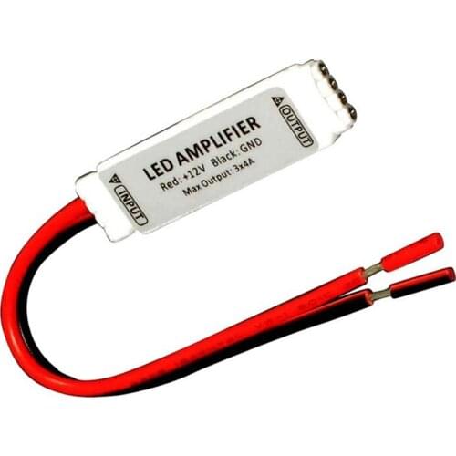 LED mini RGB Amplifier Repeaters DC 12V input 144W 4A*3 channel output for 3528 2835 5050 RGB led strip