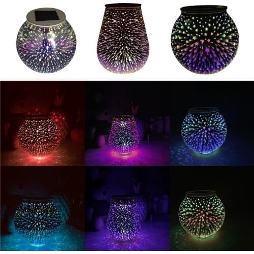 Solar Light Jar Glass Color Changing LED Lawn Lamp Patio Indoor Outdoor Garden Decor for Courtyard Landscape WXV Sale