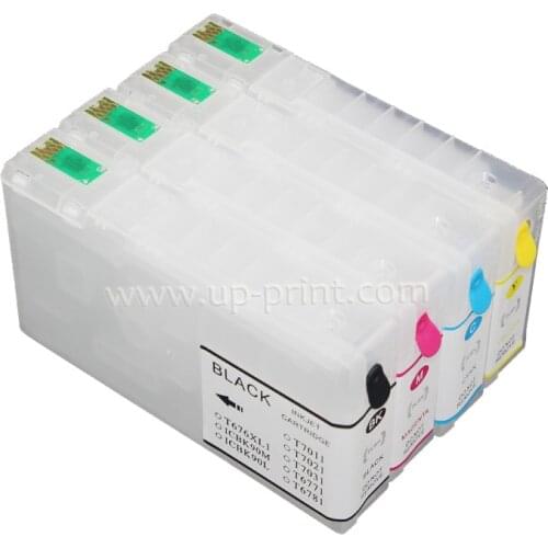 T6761 T676 refillable ink cartridge for Epson WorkForce WP-4010/4023/4030/4090/4520/4533/4590 WP-4020/4530/4540 676 676XL