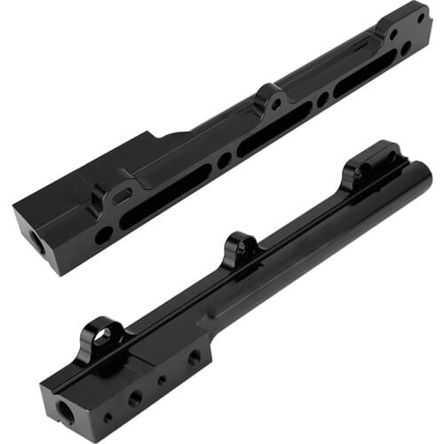 Fuel Rail High Volume Fuel Rail Supports Fuel Flow Up To 1000 Horsepower For Honda Civic CR‑X D15B7 D15B8 D16A6 D16Z6 Black